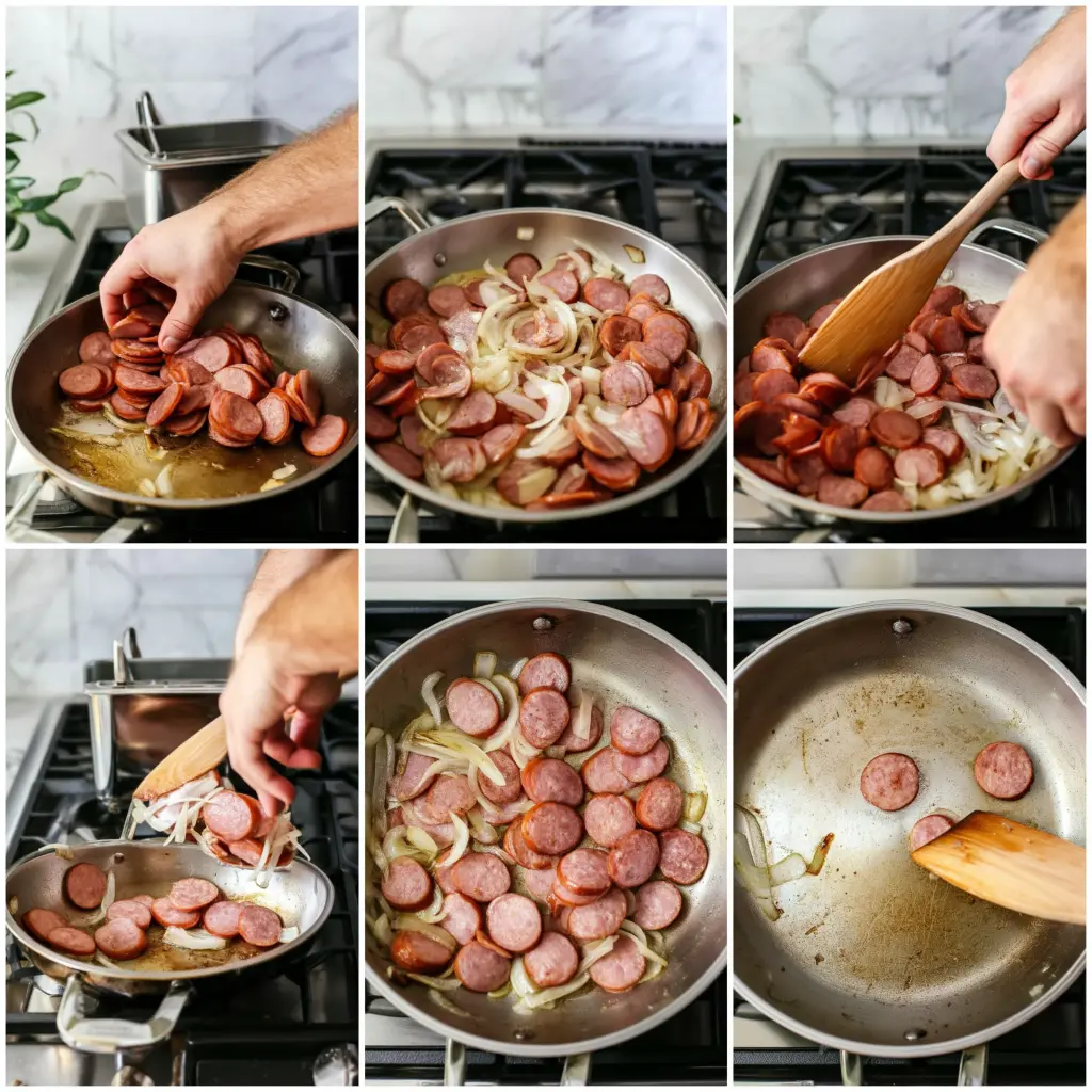 potatoes and kielbasa skillet