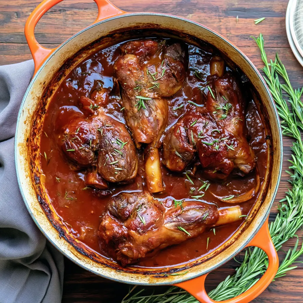 braised lamb shanks