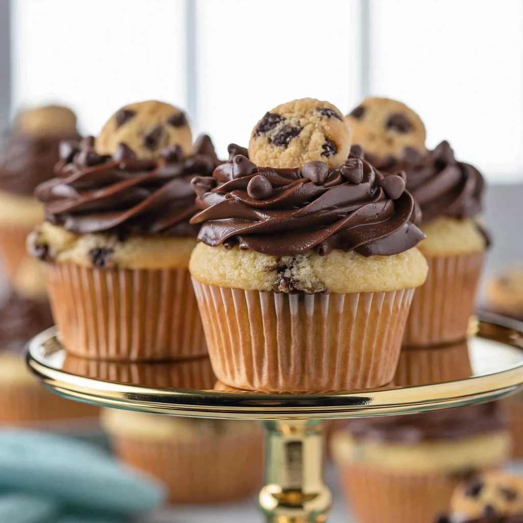chocolate chip cookie cupcakes