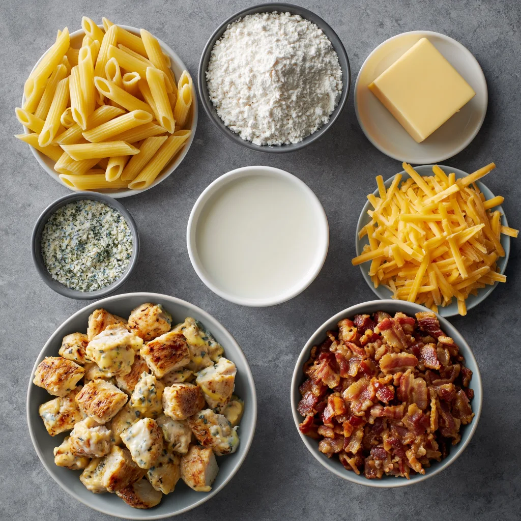 Chicken Bacon Ranch Pasta