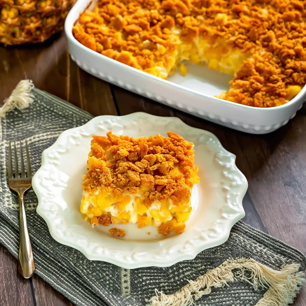 Pineapple and Cheese Casserole
