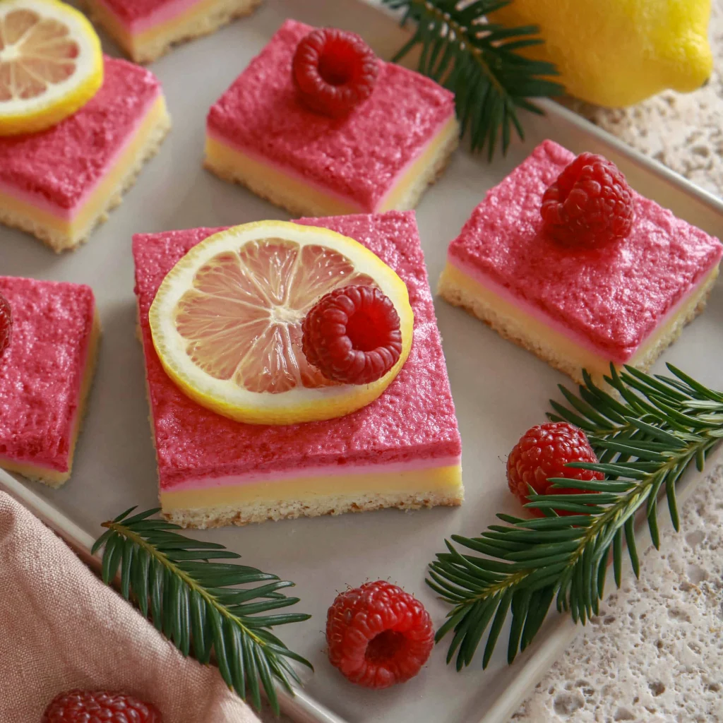 raspberry lemon bars