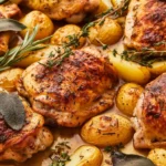 sheet pan baked chicken and potatoes