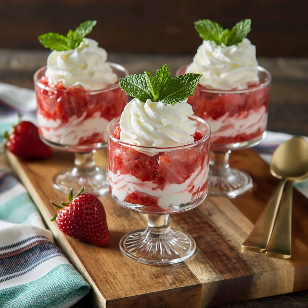 strawberry rhubarb fool