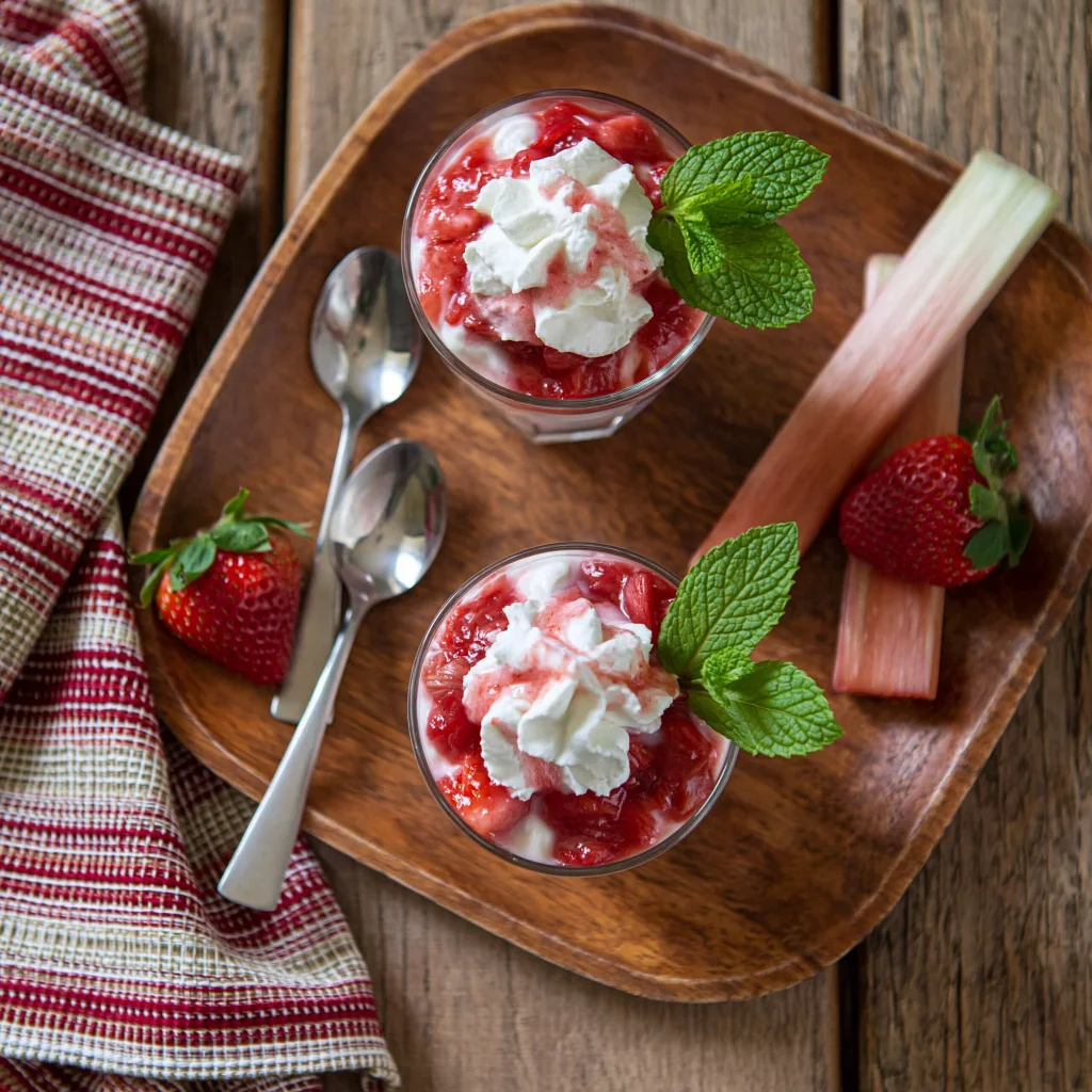 strawberry rhubarb fool
