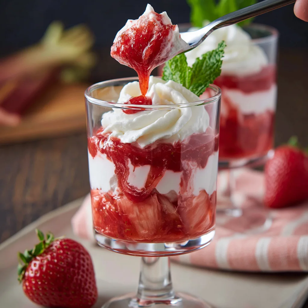 strawberry rhubarb fool