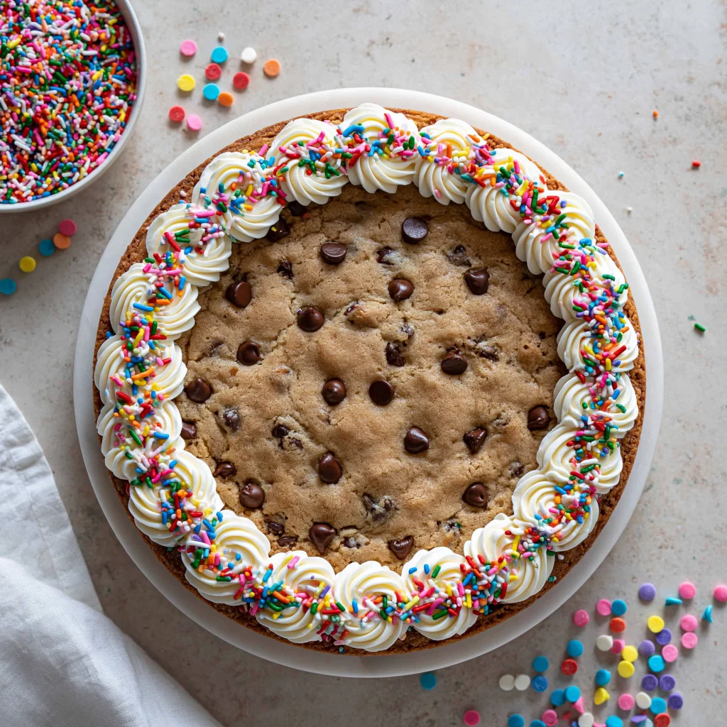 chocolate chip cookie cake