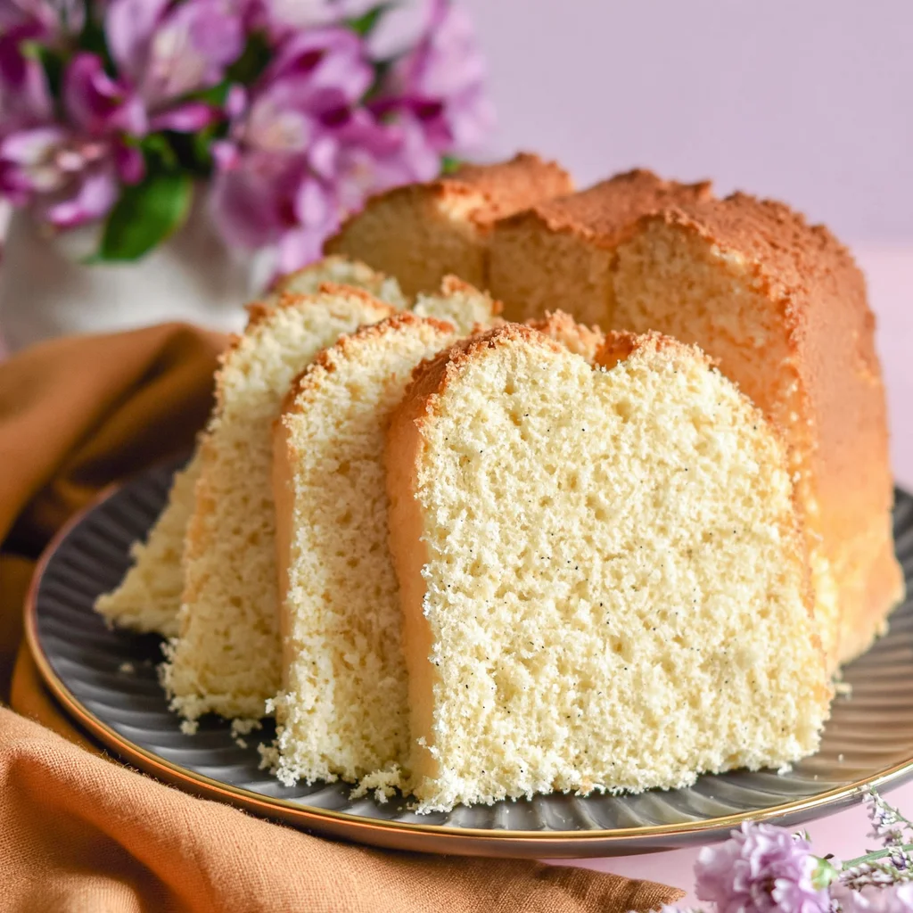 vanilla bean chiffon cake